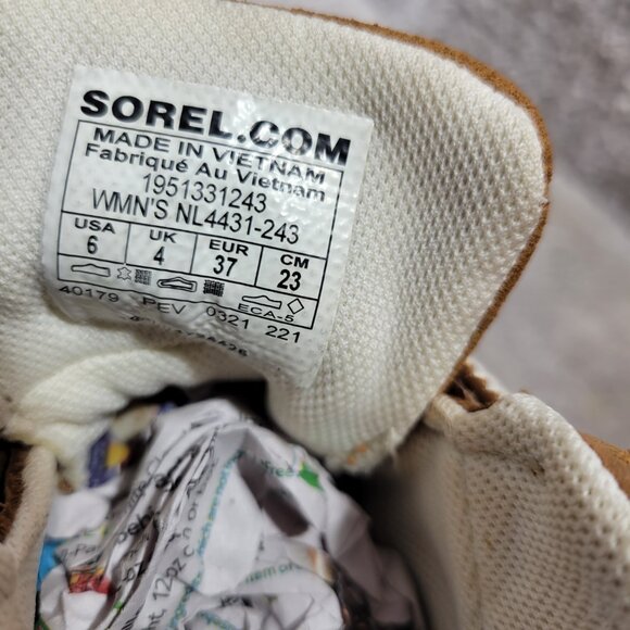 Sorel Out 'N About III Women's Size 6 Taffy/Black Waterproof Boots NL4431-243 - Picture 9 of 11